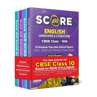 Combo Score 100 Science, Mathematics (Standard), English Language & Literature & Social Science(English, Paperback, Sharma Kriti)