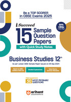 (Old Edition) Arihant i Succeed 15 Sample Question Papers for Business Studies Class 12th For Exam 2025(English, Paperback, Jain Neha)