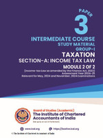 INTERMEDIATE COURSE PAPER 3: TAXATION SECTION -A: INCOME-TAX LAW(English, Hardcover, unknown)
