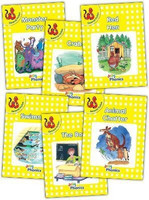 Jolly Phonics Readers, General Fiction, Level 2  - Monster Party, Crabs, Red Hen, Swimming, The Box & Animal Chatter(English, Paperback, Wernham Sara)