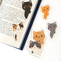 TheInkPalette cat Magnetic Bookmarks Page Clip Bookmark Magnetic Book Mark Bookmark(cats, Multicolor)
