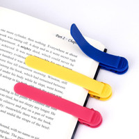 hsbtreads Silicone Automatic Bookmarks Unique Cute Book Accessories, Stay in Place and Follow as You Read Bookmark(Silicone Automatic Bookmarks with Pen Insertion, Multicolor)