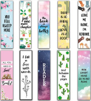Posternet Bookmarks For Book Lovers Set Of 10 Pcs Designed Quotes Theme Printed Bookmark Bookmark Bookmark(Quotes, Multicolor)
