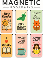 TheInkPalette The Ink Palette Magnetic Bookmarks Page Clip Bookmark Magnetic Book Mark Bookmark(6Cute Magnetic BookMarks, Multicolor)