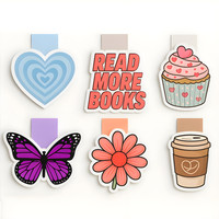 TheInkPalette Cute Magnetic Book Mark Gifts for Book Lovers | Book Marks for Book Lovers Magnetic Book Mark Bookmark(6Cute Magnetic Book Marks, Multicolor)