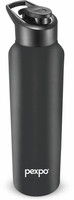pexpo 1000 ml Sports and Hiking Stainless Steel Water Bottle, Chromo-Xtreme 1000 ml Bottle(Pack of 1, Black, Steel)