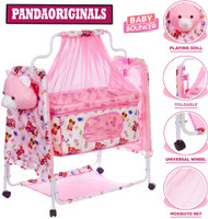 Pandaoriginals Premium Baby Bouncer With Mosquito Net | Best in Segment Bouncer(Pink)