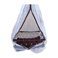 Kids Town Baby Sleeping Jhula with Mosquito Net (0-1 Years ) Swings Swings(Brown)
