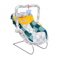 baby tone B.T 12 IN 1 Premium Baby feeding swing carry cot cum with mosquito net Rocker and Bouncer(Yellow, Green)