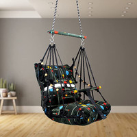 Sprointal Swing for Kids Baby Swing Children jula 1-5 Years Old Baby with SafetyBelt Swing Swings(Green, Black)