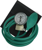 Dr care Aneroid Sphygmomanometer BP Monitor Upper Arm Cuff Manual Display Monitor Precision Aneroid Blood Pressure Monitor with and Adjustable Cuff Bp Monitor(Green & Grey)