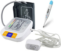 rsc healthcare BP 115 fully automatic blood pressure monitor Dr. Morepen BP Monitor (Made In India ) with AC/DC Adaptor & Dr. Morepen Digital Thermometer Bp Monitor(White)
