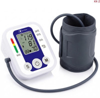 Accutrust Electronic Blood Pressure Monitor Machine | Automatic Upper Arm BP Checker with LCD Display, Heartbeat & Hypertension Indicator Bp Monitor(Blue)