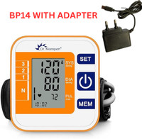 Dr. Morepen bp14 with charger compatible with electricity and battery both Bp Monitor(orange and white)