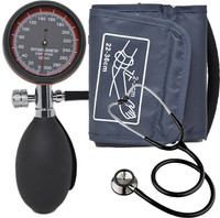 MCP Palm Blood Pressure Monitor Black Dial Sphygmomanometer with Stethoscope Bp Monitor(Black)