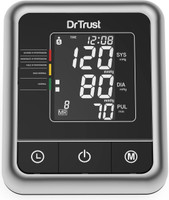 Dr Trust (USA) Fully Automatic A-One Galaxy Digital Blood Pressure Monitor Machine. Bp Monitor(Black)
