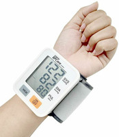 STANDARD Wrist Digital Blood Pressure Monitoring Machine - (Digital measuring device meter easy to operate automatic machine at home)* Bp Monitor(White)