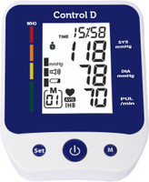 Control D Premium USB BP Monitor BP Machine Blood Pressure Monitor Machine Automatic Digital Electronic Blood Pressure Monitor Bp Monitor(White, Blue)