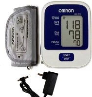 OMRON 8712 with adaptor compatabile Bp Monitor(blue and white mix)