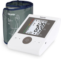 Beurer BM 28 without Adapter | Automatic switch-off | Risk indicator | 3 Years Warranty| Bp Monitor(White)