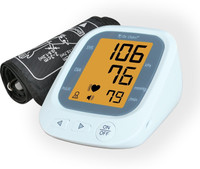 Dr.Odin JN-163B Blood Pressure Checking Machine With Talking function, Large LCD Display USB Type-C Power Source, 2 Users, 2x99 Memory Storage, Compact & Efficient Bp Monitor(White)