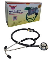 DIAMOND Dial Deluxe 270 Blood Pressure Apparatus With 3S Black Stethoscope Bp Monitor(Multicolor)