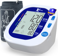 K-life 104Fully Automatic Digital Blood Pressure Checking Machine BP Testing instrument Bp Monitor(White)