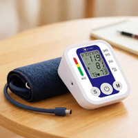 Accutrust Digital Blood Pressure Monitor for Home Use | Upper Arm Arm BP Machine with LCD Display & Heart Rate Monitor Bp Monitor(Blue)