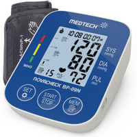 Medtech BP09N BL Portable Automatic Digital Blood Pressure Monitor Machine Portable Automatic Digital Blood Pressure Monitor Machine with USB Port Bp Monitor(White, Blue)