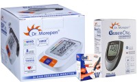 Dr. Morepen BP-15 Blood Pressure Monitor , Glucometer and infi lancets combo pack BP-15 , Glucometer, lancets Bp Monitor(White)