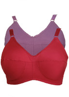 teenager Women Full Coverage Non Padded Bra(Purple, Maroon)