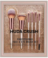 HUDA CRUSH 6 in 1 Brush Set-Synthetic Bristle, Easy Blending, Face & Eye Makeup Brushe Set(Pack of 6)
