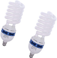 skybright 85 W Basic Spiral B22 CFL Bulb(White, Pack of 2)