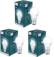 PHILIPS 10 W Motion Sensor Round B22 LED Bulb(White, Pack of 3)