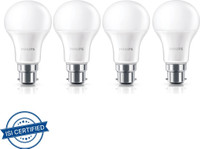 PHILIPS 9 W Basic Standard B22 CFL Bulb(White, Pack of 4)