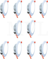 M.V.L 9 W Eye Safety Compliance Round B22 CFL Bulb(White, Pack of 10)