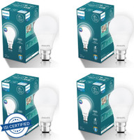 PHILIPS 9 W Motion Sensor Round B22 LED Bulb(White, Pack of 4)