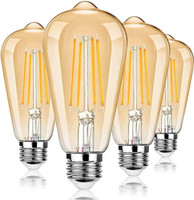 LEDOLUX 4 W Basic Standard E27 LED Bulb(Gold, Pack of 4)