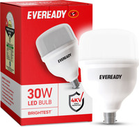 EVEREADY 30 W Basic, Flickering Standard B22 LED Bulb(White)