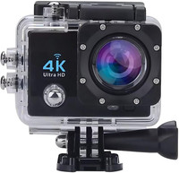 Rhobos 4K Ultra HD 4K Action Camera with Wide Angle Lens - Perfect Gift for Adventurers Camcorder(Black)