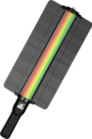 DIGITEK DSL-600 RGB Portable Handheld RGB LED Light Wand with Grid, Diffuser & Barn Door 120 lx Camera LED Light(Batteries Included)