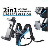 Mobofix Helmet Strap Camera Mount(Blue, Black)