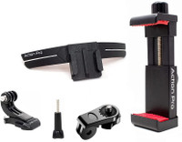 Action Pro Helmet Grip Camera Mount(Helmet Chin Mount Strap Compatible with All Smartphones GoPro 12 11 10 9 8 6 5 4)