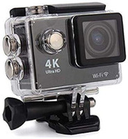 Raptas Exxelo Limited Edition 4K Action Camera with Dual Touch Screens – WiFi, 170° Yes Camcorder Camera(Black)