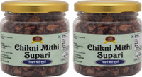 FOOD ESSENTIAL Flavoured Chikni Mithi Supari Sweet Mouth Freshener(2 x 140 g)