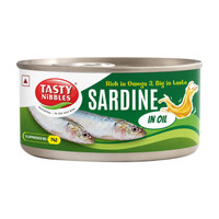 Tasty Nibbles CANNED SARDINE IN OIL 185G Sea Foods(185 g)