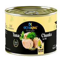 Octoking Tuna Chunks in Vegetable Oil 500gm Sea Foods(500 g)