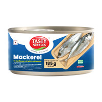 Tasty Nibbles Mackerel In Sunflower Oil With Salt Water 185g Sea Foods(185 g)
