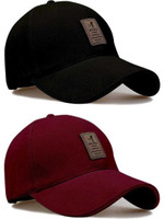 blutech Solid Sports/Regular Cap(Pack of 2)