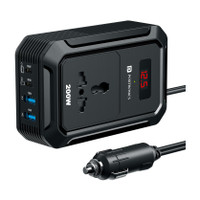 Portronics 200 W Turbo Car Charger(Black)